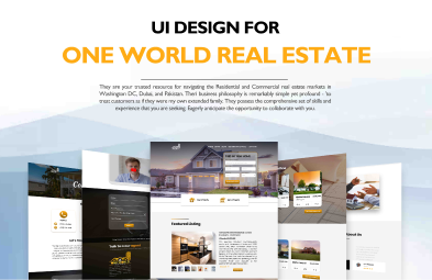 One world real estate UIUX Design