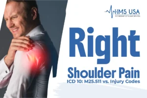 Right Shoulder Pain ICD 10: M25.511 vs. Injury Codes
